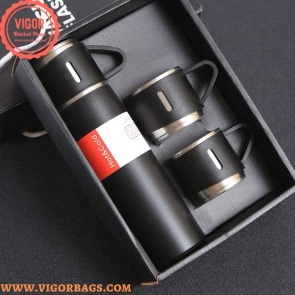 Vacuum Flask Thermos Cup & Luxury Coffee Mug Table Top USB Charging Combo Pack - Picture 4 of 12